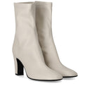 Strategia Zhaira White Heeled Ankel Boot