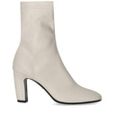 Strategia Zhaira White Heeled Ankel Boot