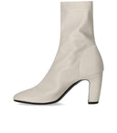 Strategia Zhaira White Heeled Ankel Boot