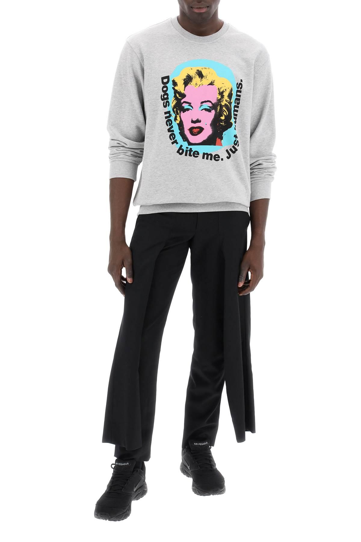 Comme Des Garcons Shirt Marilyn Monroe Printed Sweatshirt | Balardi