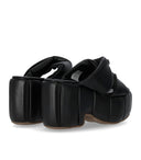 Themoirè Andromeda Black Platform Slide