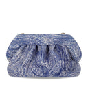 Themoirè Bios Porridge Print Deep Ocean Clutch Bag