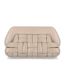 Themoirè Bios Weaved Vegan Almond Clutch