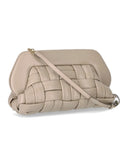 Themoirè Bios Weaved Vegan Almond Clutch
