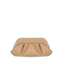 Themoirè Emera Paper Fringes Macadamia Clutch Bag