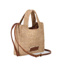 Themoirè Morea Small Raffia Natural Handbag