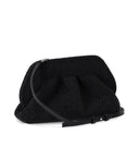 Themoirè Tia Coral Sponge Black Clutch Bag