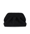 Themoirè Tia Coral Sponge Black Clutch Bag