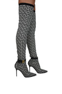 Balmain Raven Monogram Dij hoog