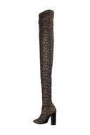 Saint Laurent Moon Thigh High Boots