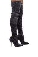 Saint Laurent Talia Thigh High Boots