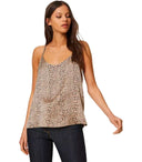 Twinset Beige Animal Print Top