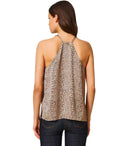 Twinset Beige Animal Print Top