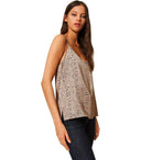 Twinset Beige Animal Print Top