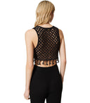 Twinset Black Crochet Top