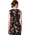 Twinset Black Floral Vest