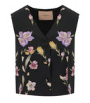 Twinset Black Floral Vest