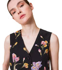 Twinset Black Floral Vest