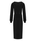 Abito midi a maglia twinset nero