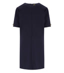 Vestido azul de Twinset con botones de joya