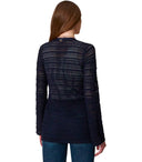Twinset Blue Perforated Cardigan