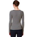 Twinset Blue White Striped Jumper