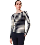 Twinset Blue White Striped Jumper
