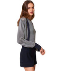 Twinset Blue White Rayado Twin Set Twin