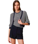 Twinset Blue White Rayado Twin Set Twin