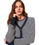 Twinset Blue White Rayado Twin Set Twin