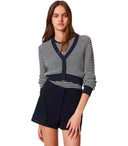 Twinset Blue White Rayado Twin Set Twin