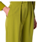 Twinset Camel Faux Leather Trousers
