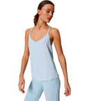 Twinset Light Blue Satin Top