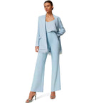 Twinset Light Blue Satin Top