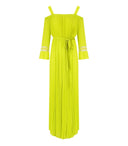 Twinset Light Lemon Pleated Jumpsuit