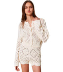 Twinset Light Natural Cropped Cardigan