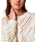 Twinset Light Natural Cropped Cardigan