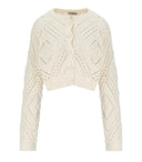 Twinset Light Natural Cropped Cardigan