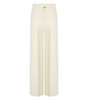 Pantaloni a gamba larga madreperla