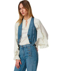 Twinset Medium Blue Denim Waistcoat