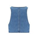 Twinset Medium Blue Denim Waistcoat