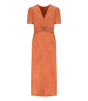 Twinset Orange Midi Dress