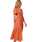 Twinset Orange Midi Dress