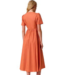 Twinset Orange Midi Dress