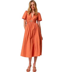Twinset Orange Midi Dress