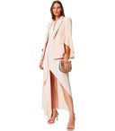 Twinset Pink Asymmetric Long Dress