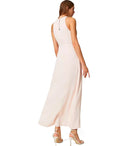 Twinset Pink Asymmetric Long Dress