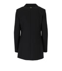 Chaqueta de pecho individual satinada de satén de gemelo
