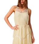Twinset Vanilla Long Pleated Dress
