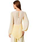 Twinset Vanilla Pleated Blouse